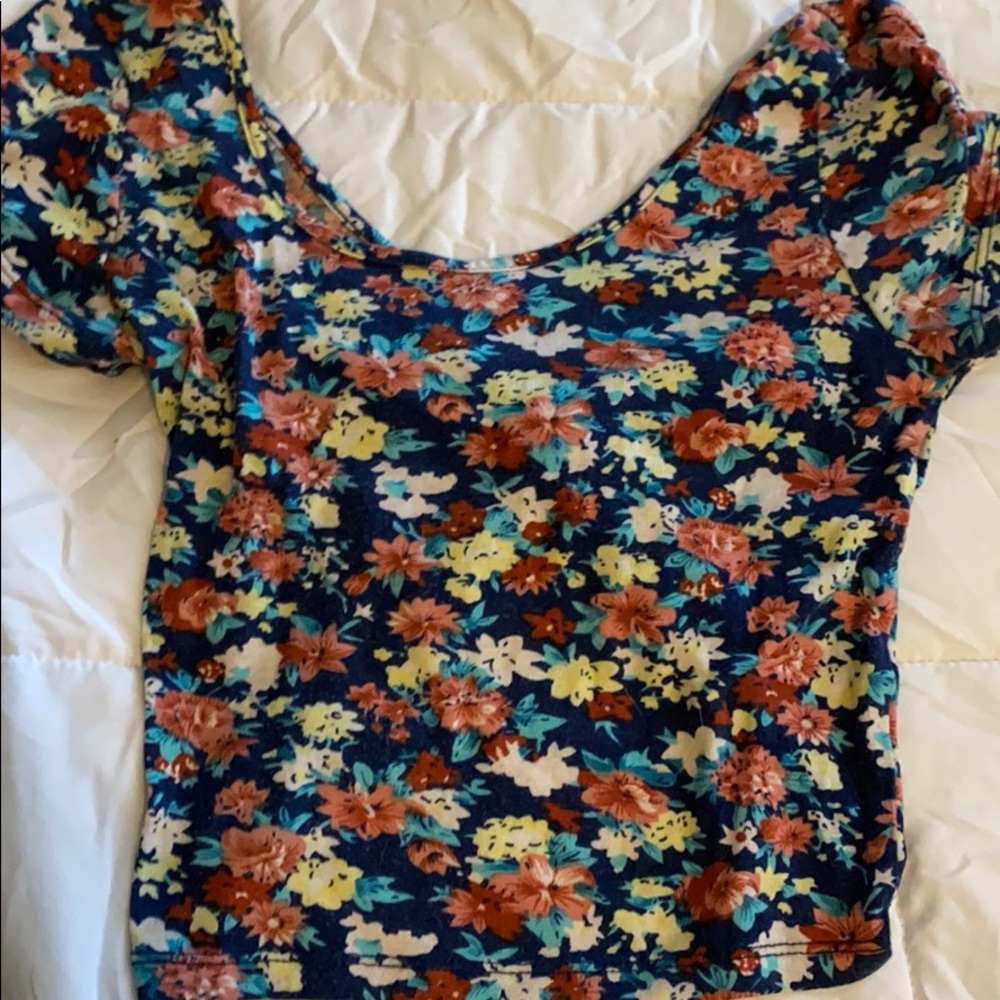 Floral crop top